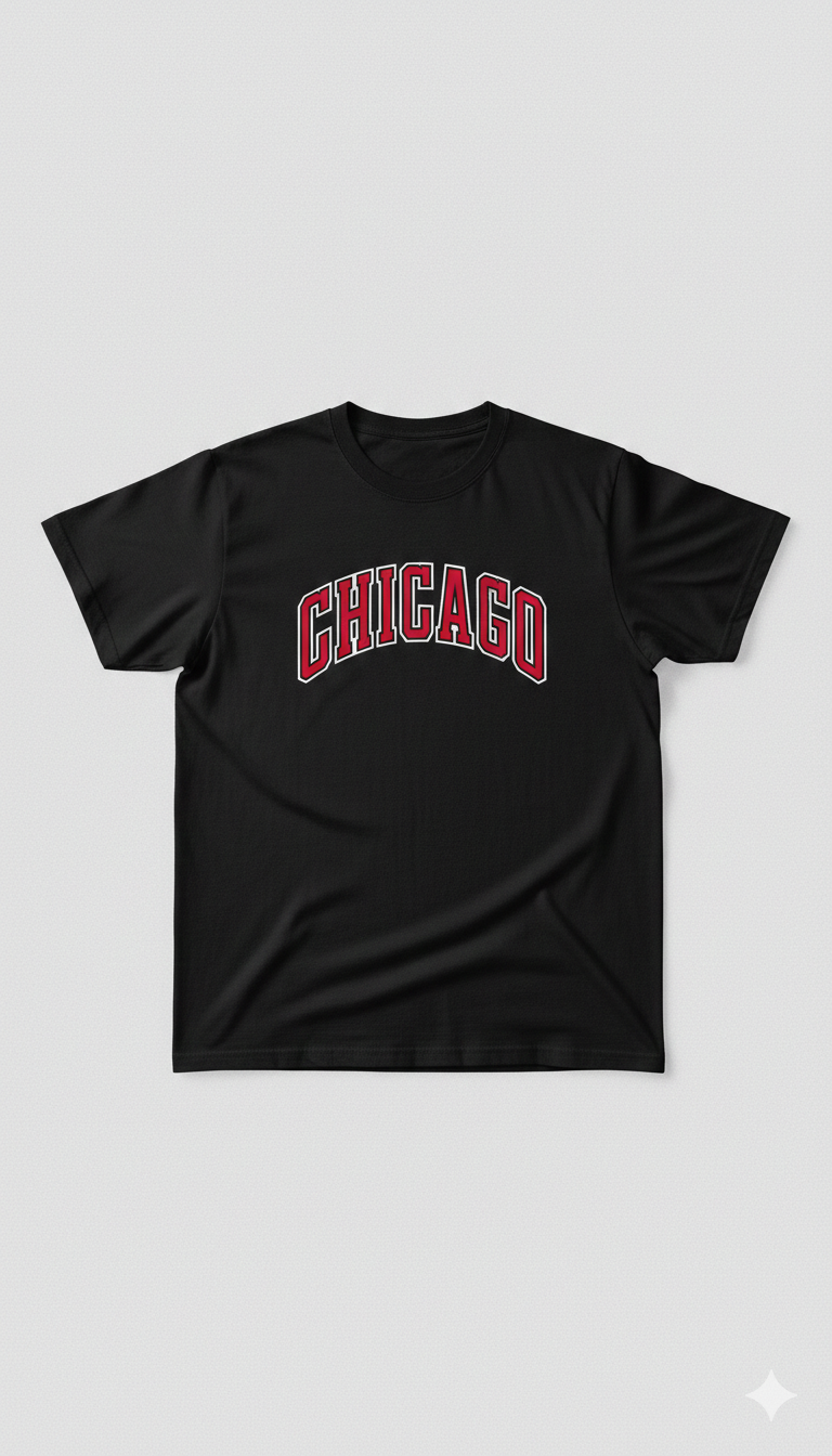 Varsity Chicago Print tee