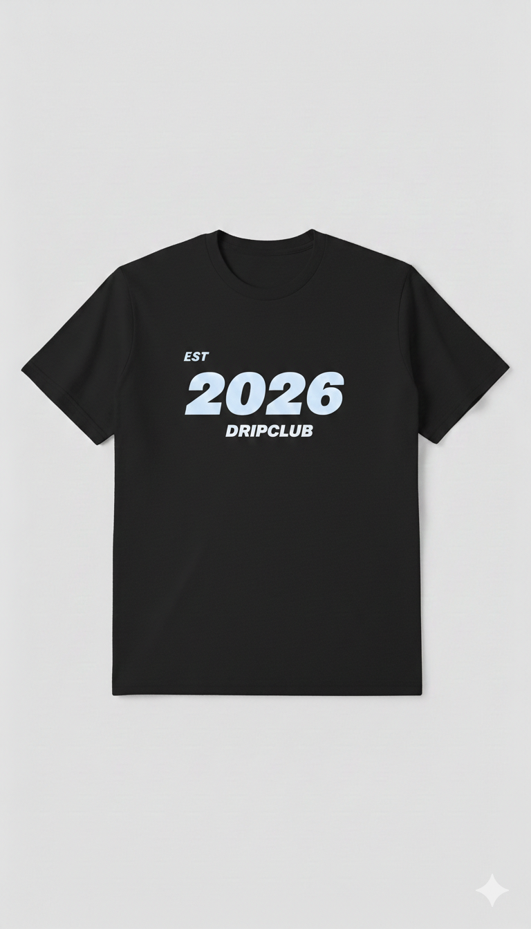 Est.2026 Dripclub essential tee