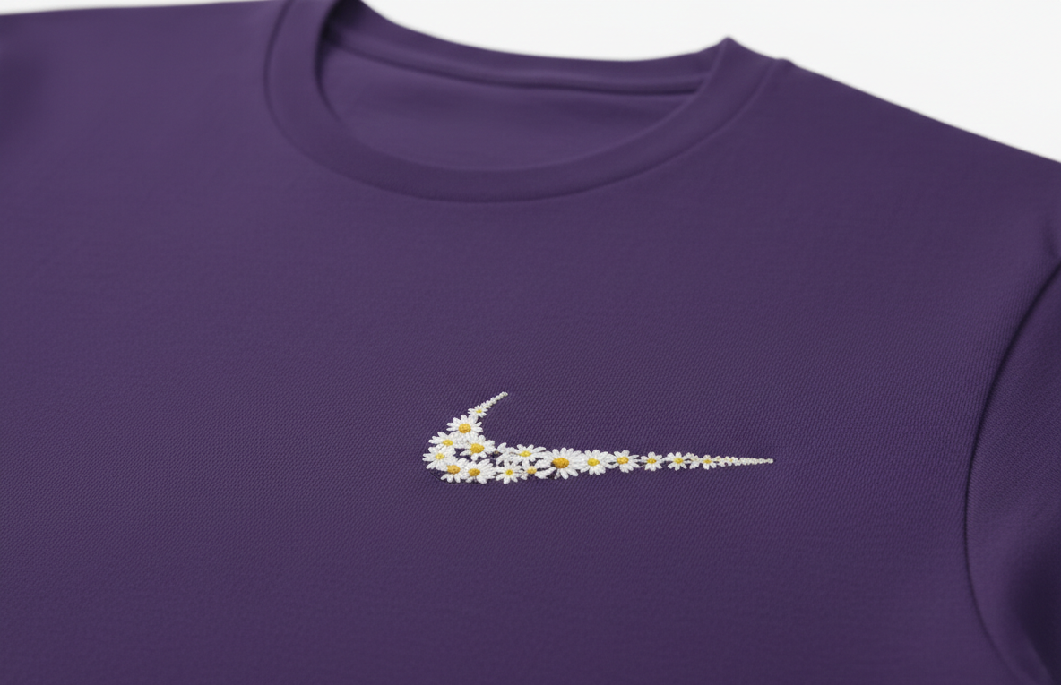 Floral Swoosh Graphic tee