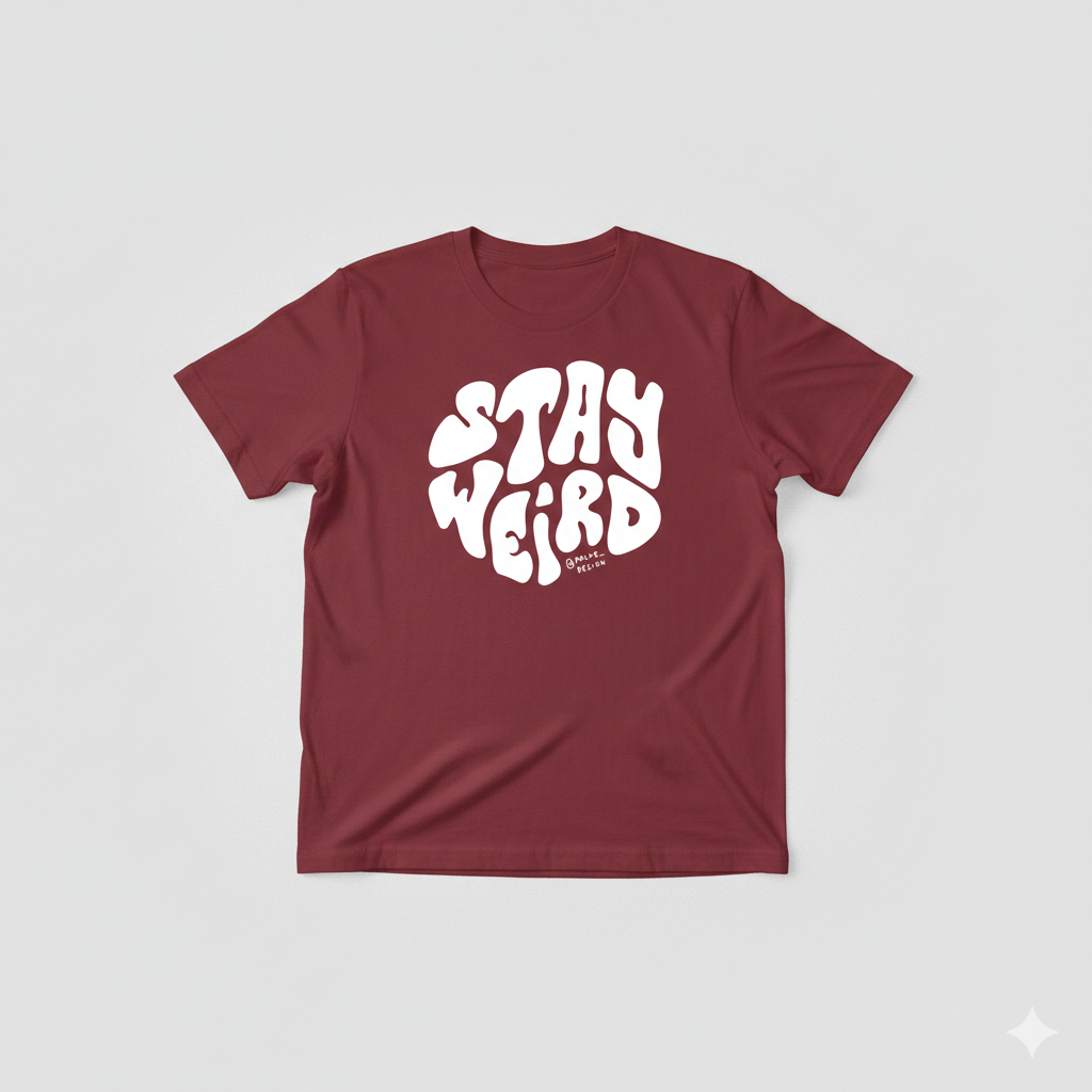 stay weird graphic tee