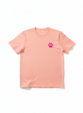 Pink Paw Print Minimalist Tee